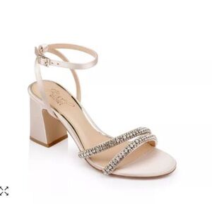 badgley mischka rhinestone shoes